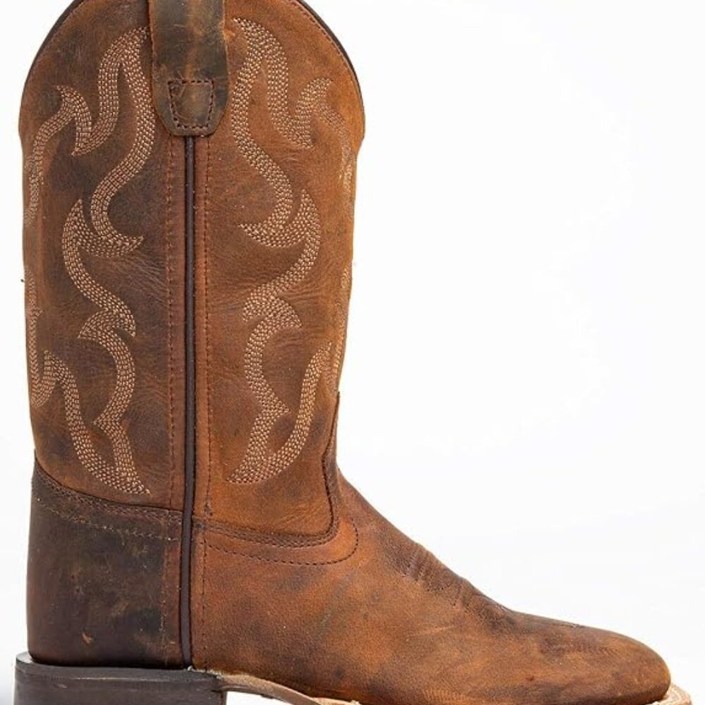 CODY JAMES BOYS' FULL-GRAIN LEATHER WESTERN BOOTS - SQUARE TOE 6